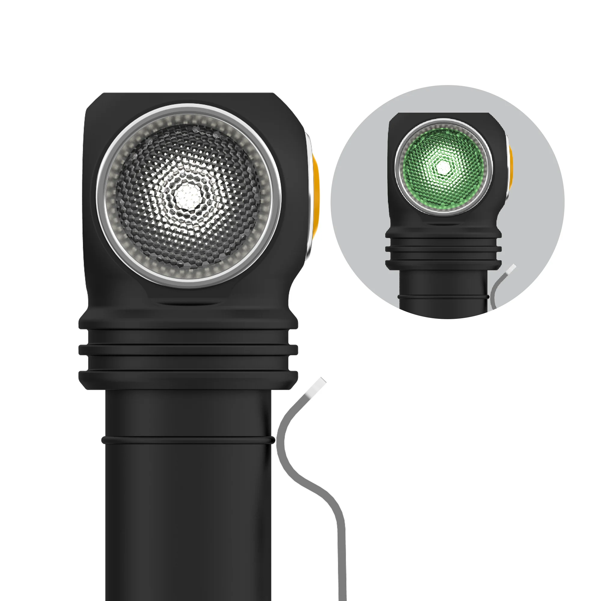 1 Latarka WIZARD C2 WG MAGNET 1100/400 lm, 98/63 m światło białe i zielone - obrazek 1