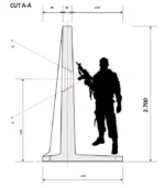 Mobilne balistyczne ściany taktyczne T-Walls - obrazek 3